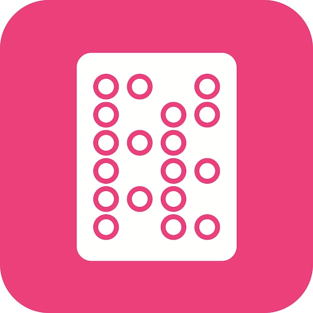 braille text icon vector image can be used for disability
