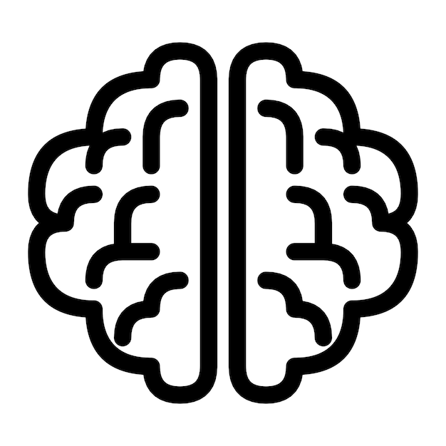 brain icon sign mind icon think icon