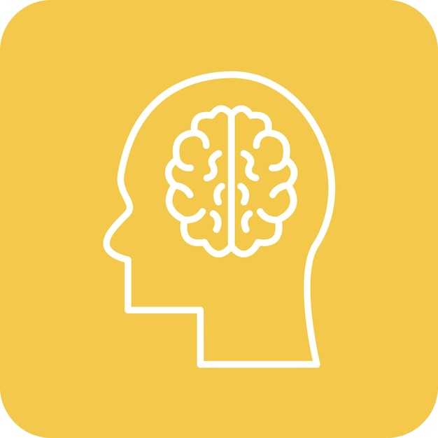 Brain icon vector image Can be used for Mental Health