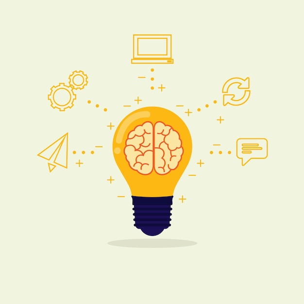 Brain idea icon