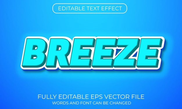 Breeze text effect