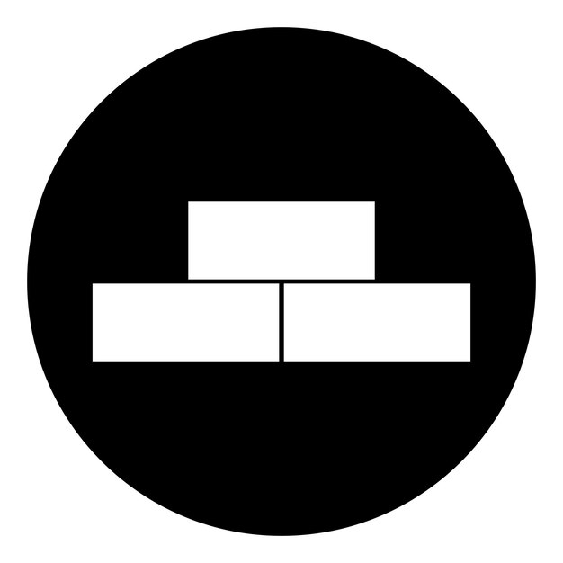 Brick icon vector