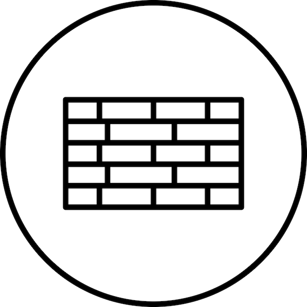 Brickwall vector icon illustration of Engineering iconset