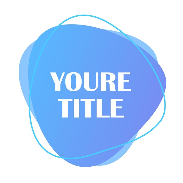 bright abstract gradient colored element with place for text