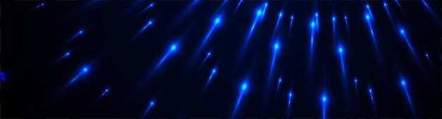 Bright blue neon glowing lights abstract background