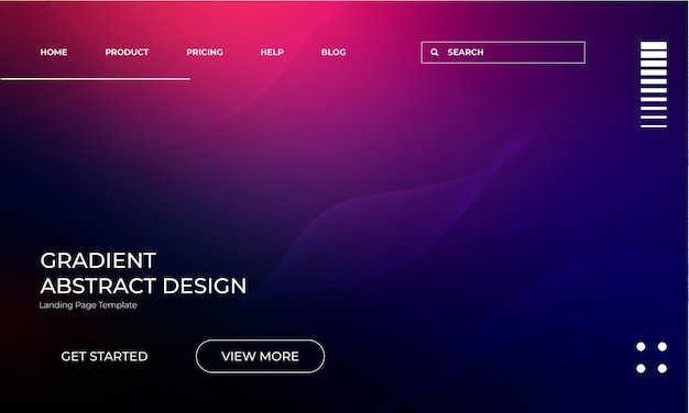 Bright Gradient Color Background with Red and Blue Vector Overlay