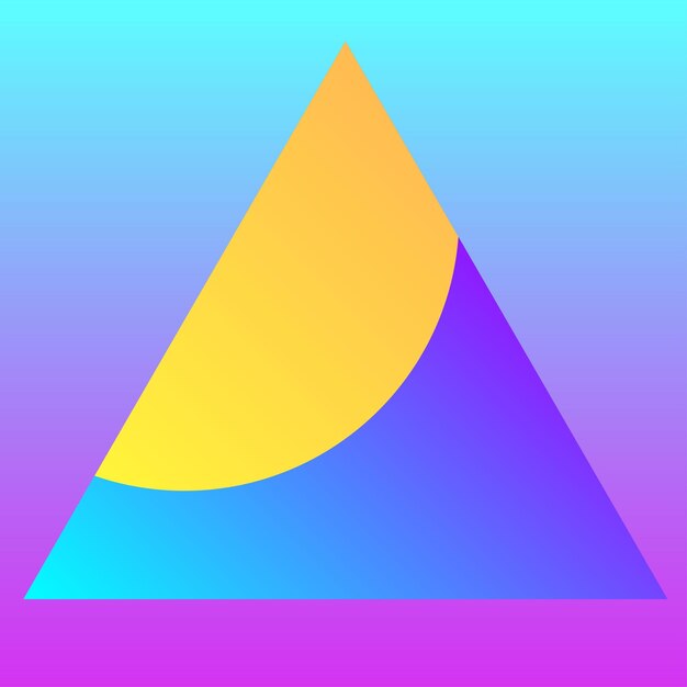 Bright Gradient Colored Bold Funny Party Nostalgic Neon Decoration Card Template background