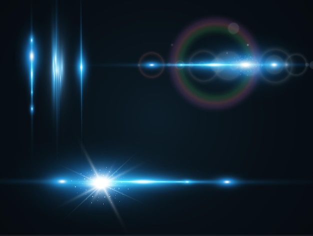 Bright light raysLaser light on the background