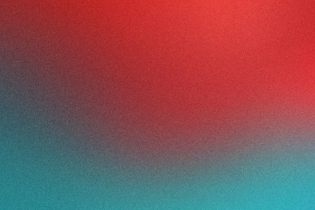 Bright Red and Turquoise Gradient Grainy Texture Artwork