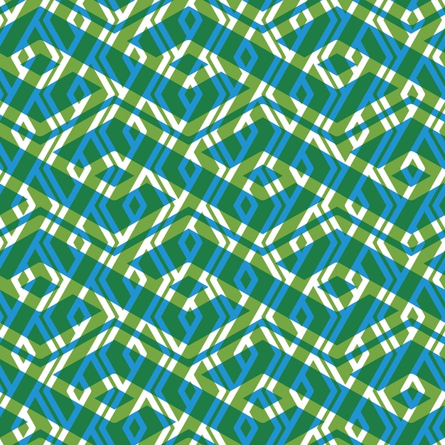 Bright rhythmic textured endless pattern, green continuous creative textile, geometric overlay motif background.