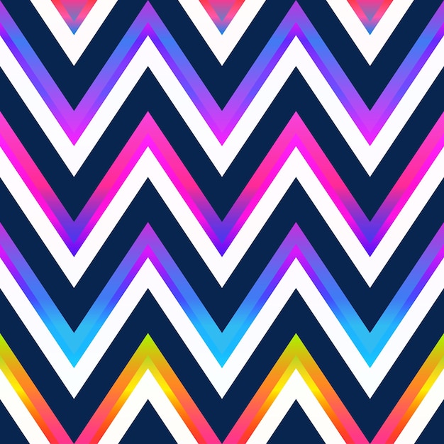 Bright zigzag seamless pattern