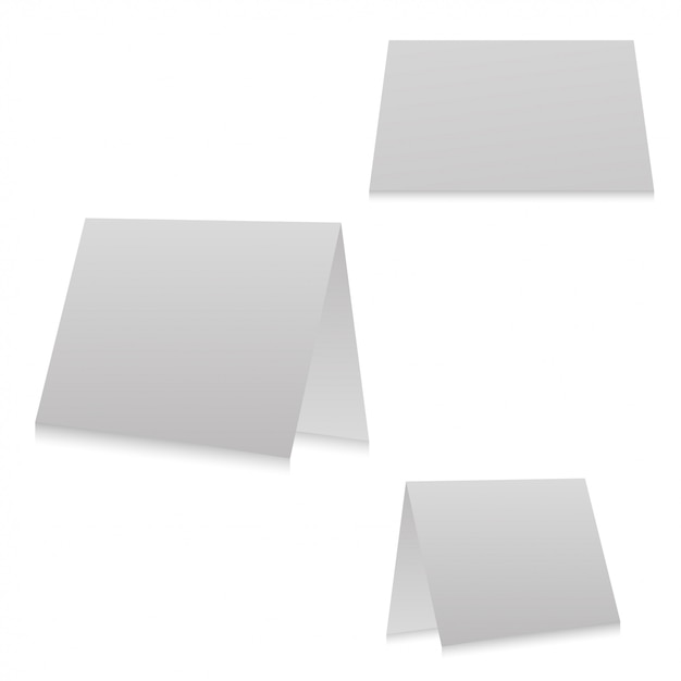 brochure design isolated on white background. white 3 page brochure template for your design.