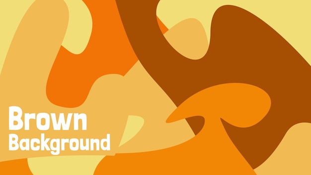 Brown abstract hand drawn background with abstract element and dynamic shape