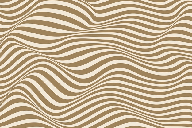 brown wavy lines vector background. wave line art.