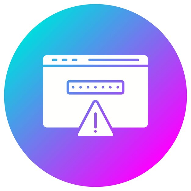 browser hacked vector icon can be used for protection and security iconset