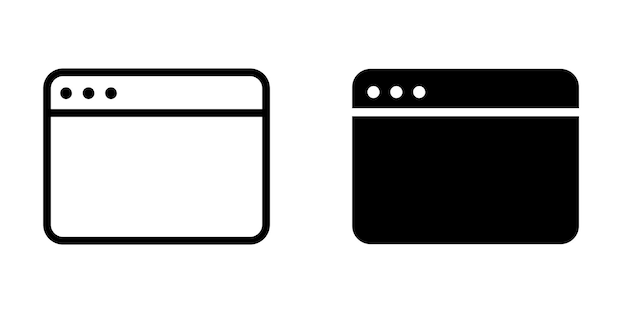 Browser icon design template