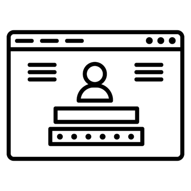 Browser Login Icon