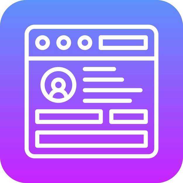 Browser Login vector icon illustration of Coding and Development iconset