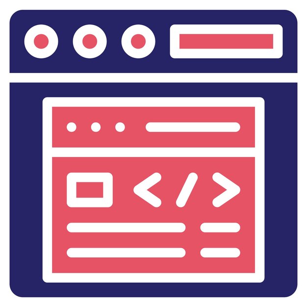 Browser Pop Up vector icon illustration of Coding and Development iconset