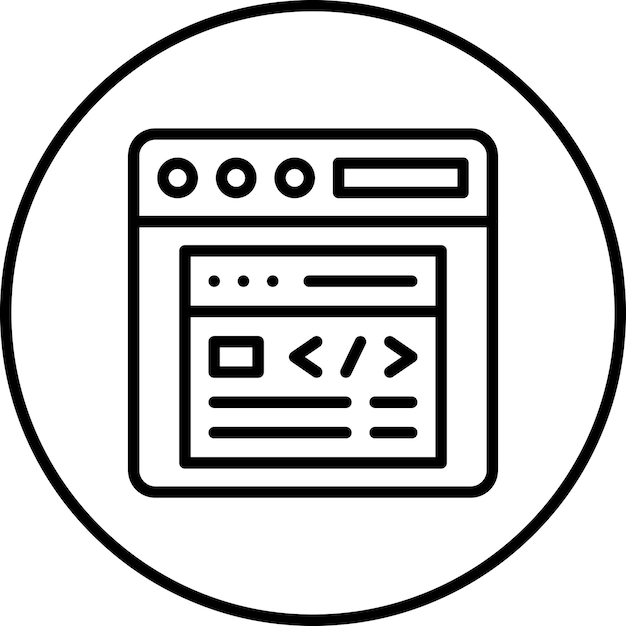 Browser Pop Up vector icon illustration of Coding and Development iconset