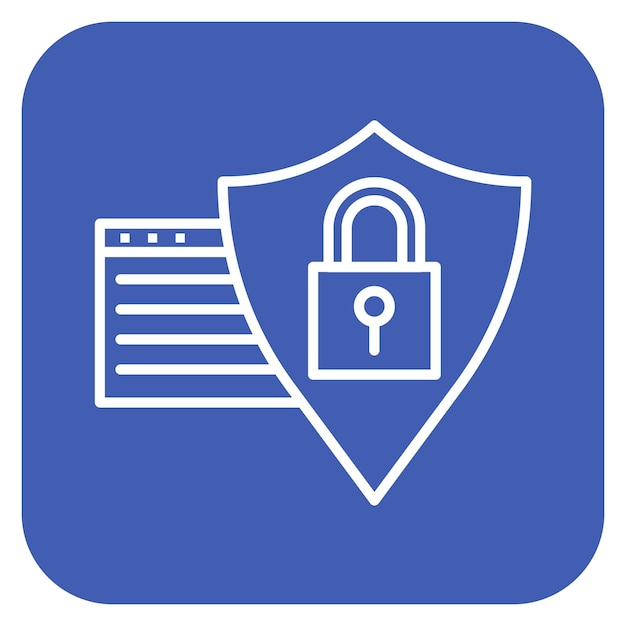 Browser Security Vector Illustration