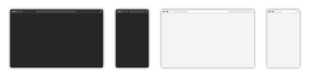 Browser window template