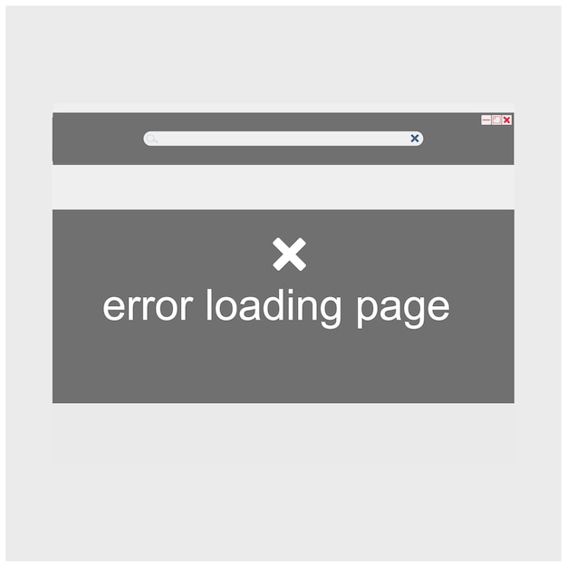 Browser window with error message Vector illustration in flat design Eps 10 resources graphic