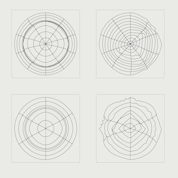 Brutalism shapes Brutalism star and flower shapes Flat minimalist icons