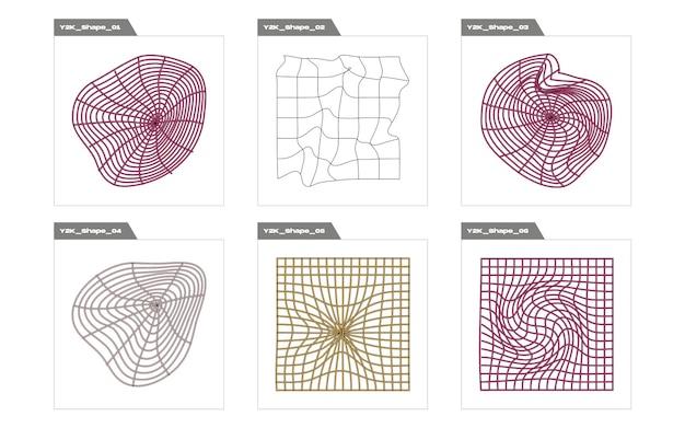 Brutalism shapes Extraordinary Graphic Assets Cyberpunk elements