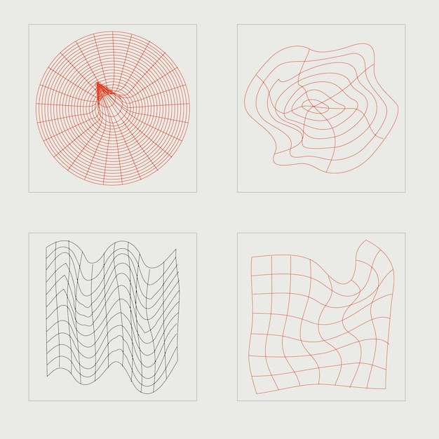 Brutalism shapes Extraordinary Graphic Assets Cyberpunk elements
