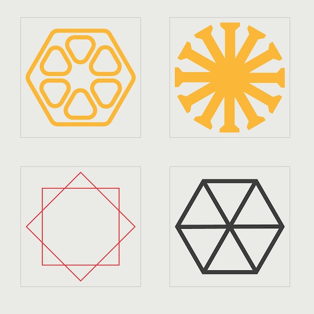 brutalism shapes extraordinary graphic assets modern abstract forms