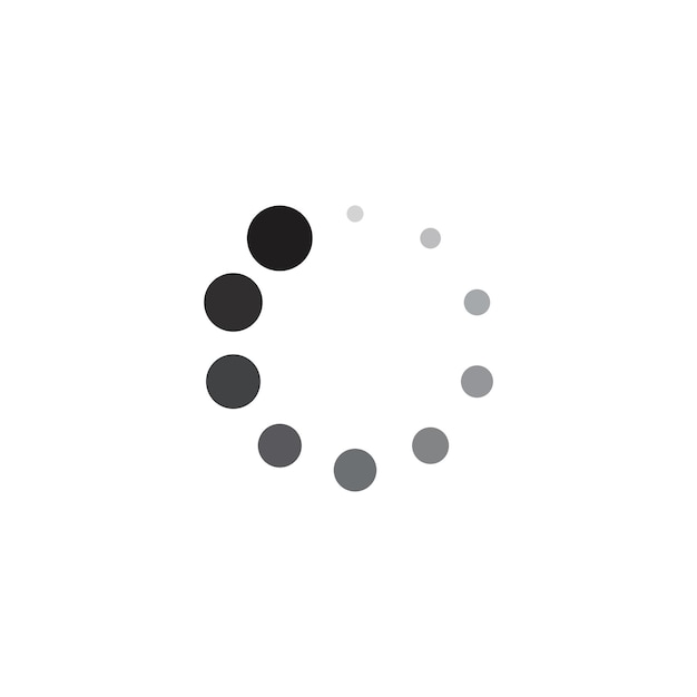 Buffering icon vector