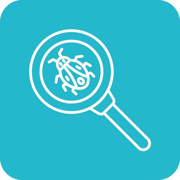Bug Search icon vector image Can be used for Security