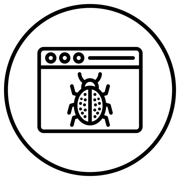 Bug Vector Icon Design Illustration