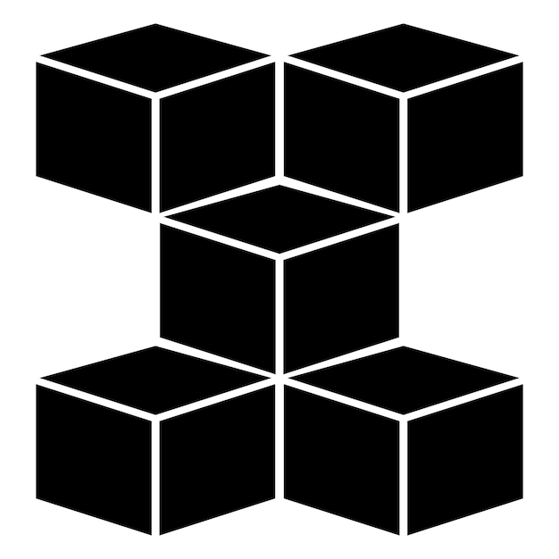 building block icon vector illustration symbol design