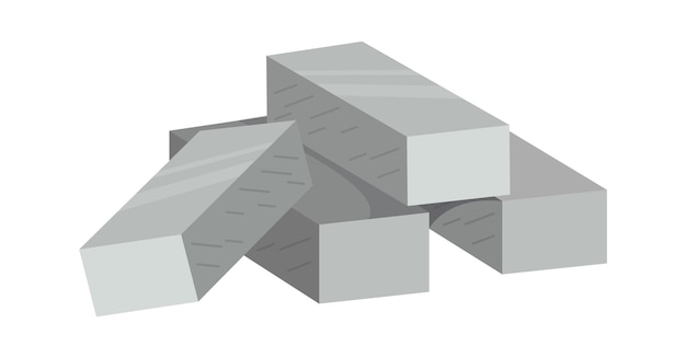 Building bricks Construction Industry Vector illustration