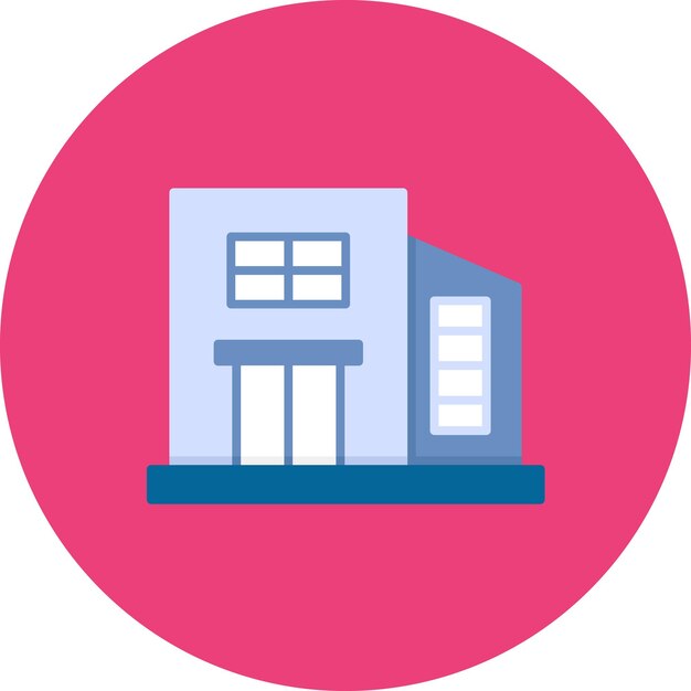 Building Flat Illustration