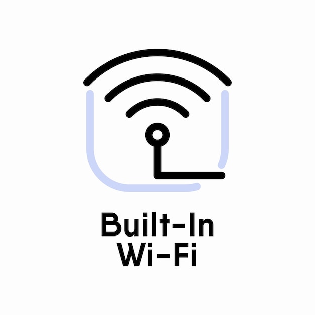 BuiltIn WiFi vector information sign