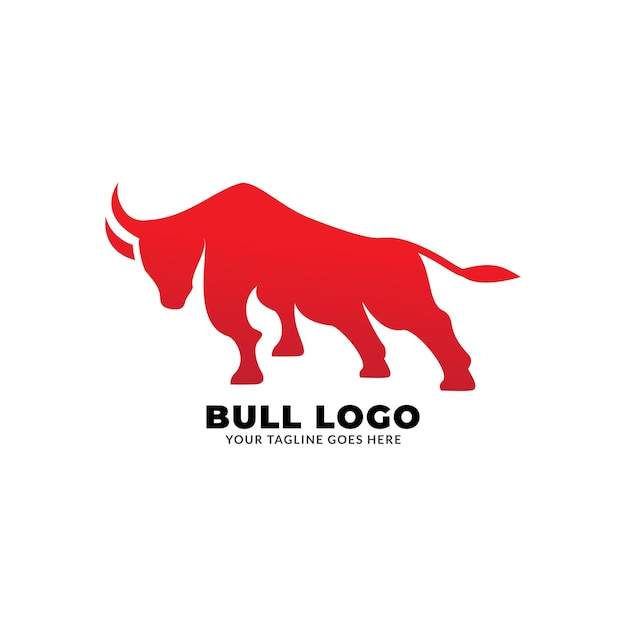 bull logo icon vector isolated