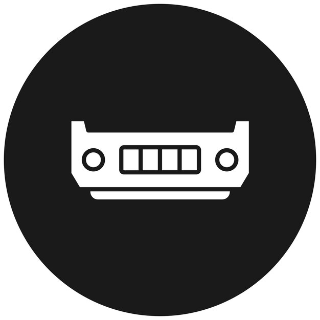 Bumper vector icon Can be used for Car Repair iconset