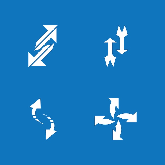 Business Arrows Icon And Symbol Template