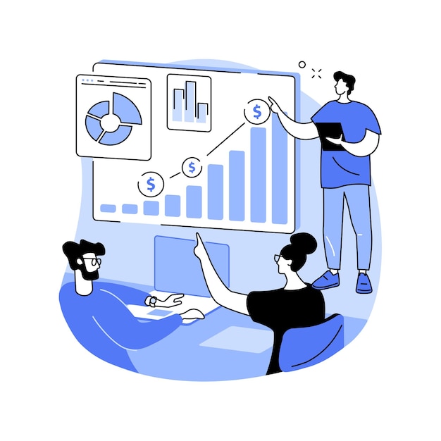 Business briefing abstract concept vector illustration
