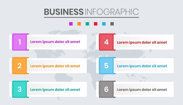 Business Infographic with Process Steps