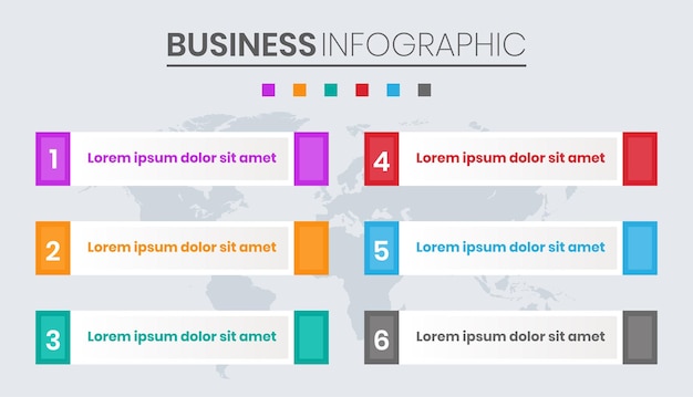 Business Infographic with Process Steps