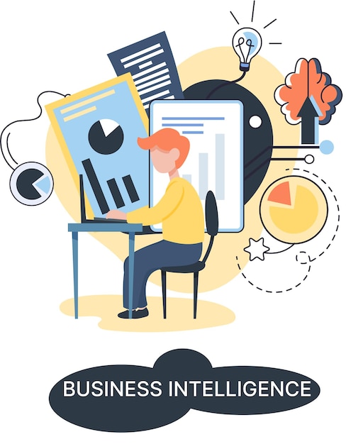 business intelligence data analysis obtaining analytical information for making strategic business decisions problem solving to get results management tools enterprise strategy development