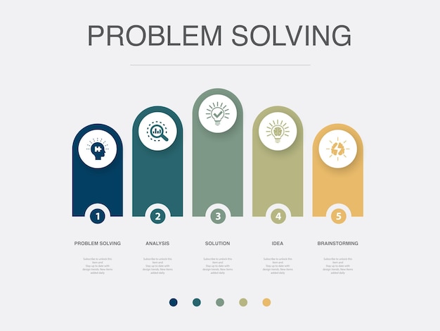 Business intelligence data mining data analytics knowledge data integration icons Infographic design template Creative concept with 5 steps