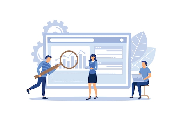 Business investment Concept flat vector modern design illustration