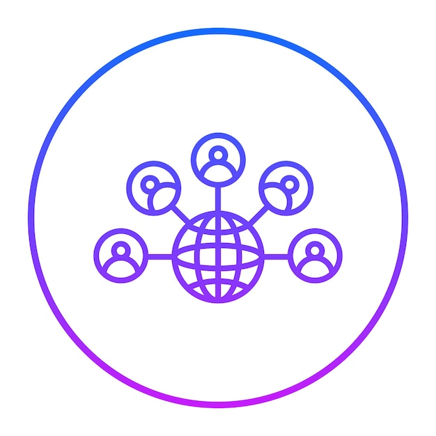 Business Networking Vector Illustration
