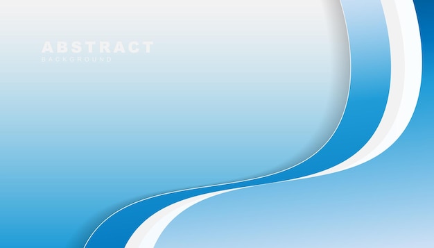 Business presentation wave blue stylish background