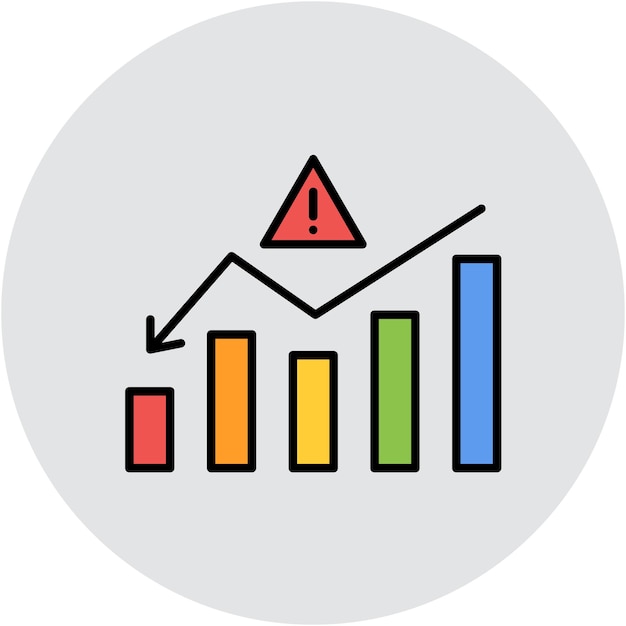 Business Risk Vector Illustration Style